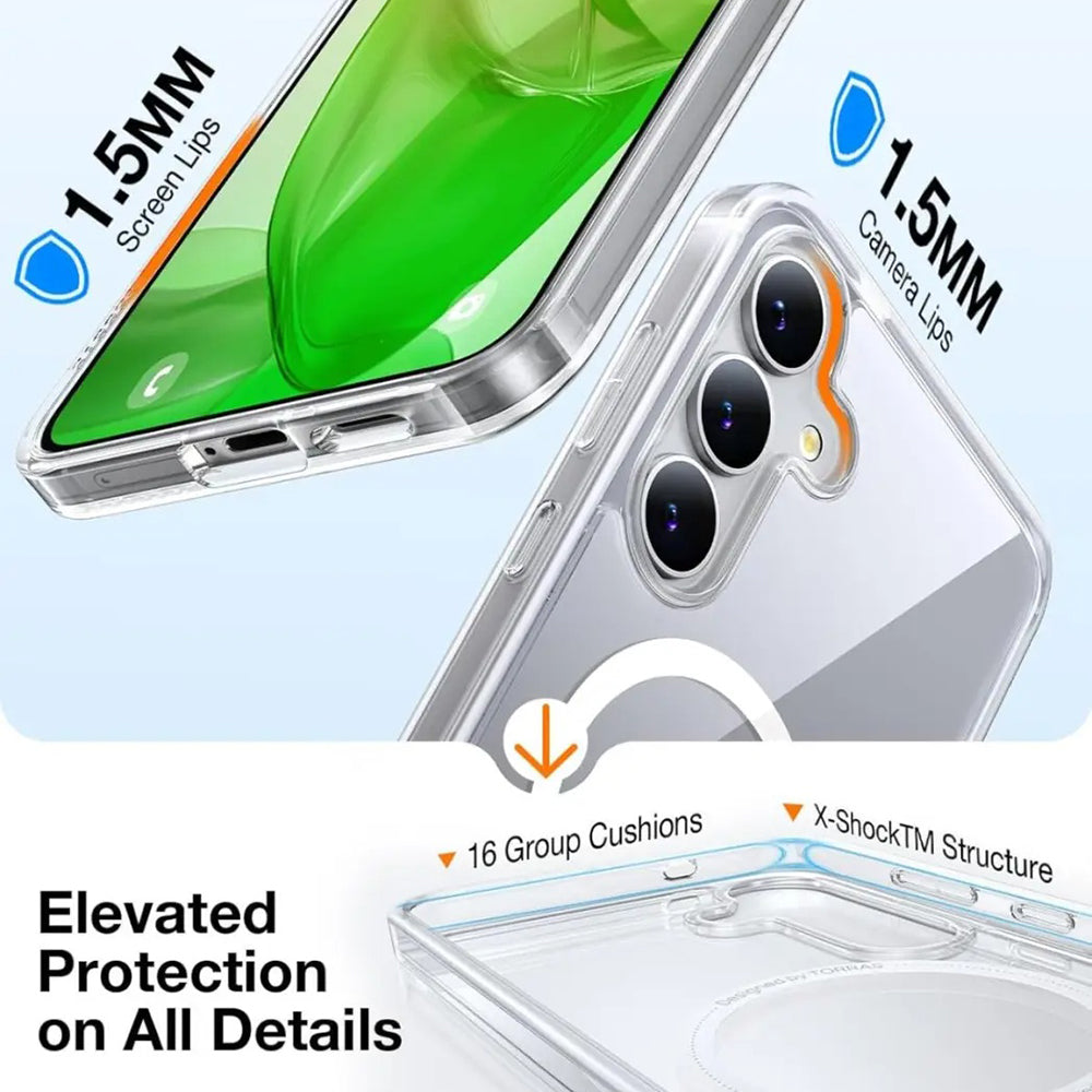 MagSafe-kotelo Samsung Galaxy S25 S931:lle, Torras, Guardian, Musta
