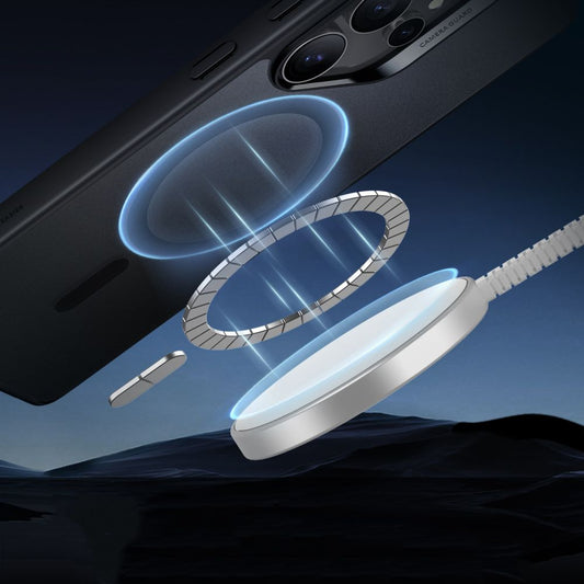 MagSafe-kotelo Samsung Galaxy S25 Ultra S938:lle, ESR, Classic Hybrid, Satinoitu Musta