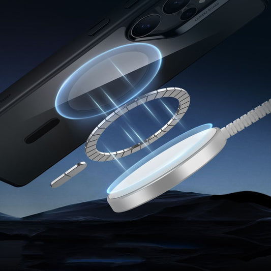 MagSafe-kotelo Samsung Galaxy S25 Ultra S938:lle, ESR, Classic Hybrid, Läpinäkyvä Musta