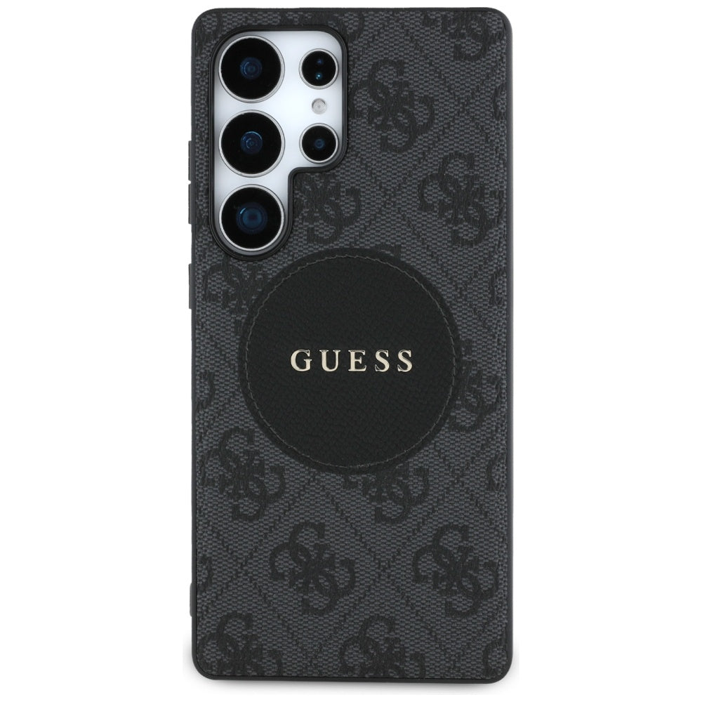 MagSafe-kotelo Samsung Galaxy S25 Ultra S938:lle, Guess, 4G Circle Classic Logo, Musta