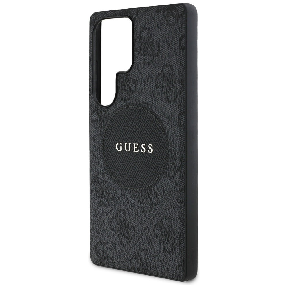 MagSafe-kotelo Samsung Galaxy S25 Ultra S938:lle, Guess, 4G Circle Classic Logo, Musta