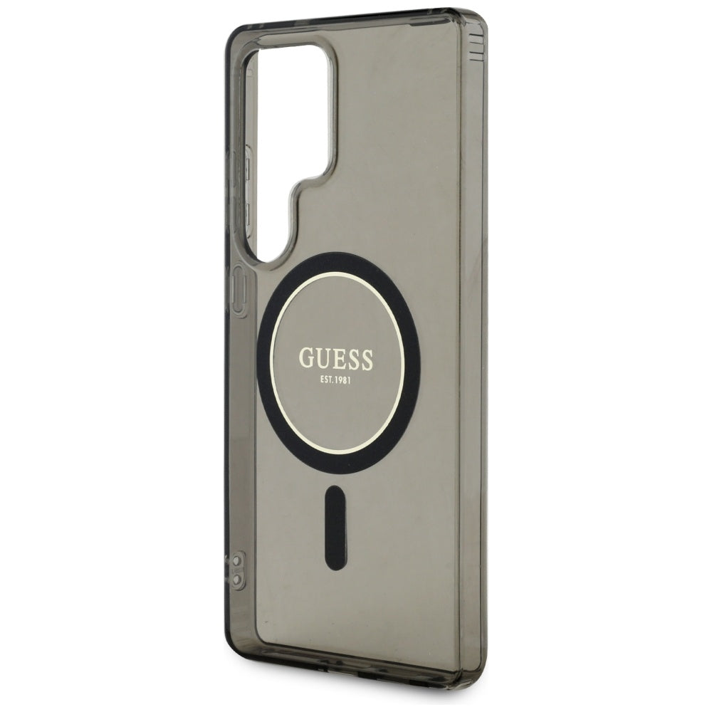 MagSafe-kotelo Samsung Galaxy S25 Ultra S938:lle, Guess, IML Glitter Circle, Musta