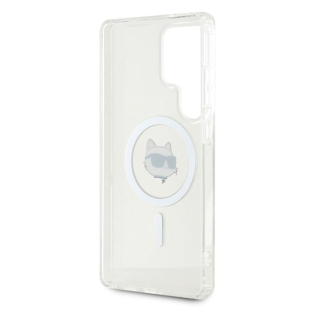 MagSafe-kotelo Samsung Galaxy S25 Ultra S938:lle, Karl Lagerfeld, IML Choupette's Head, Valkoinen