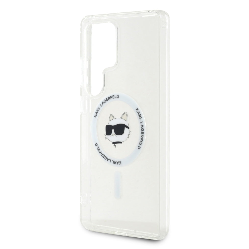 MagSafe-kotelo Samsung Galaxy S25 Ultra S938:lle, Karl Lagerfeld, IML Choupette's Head, Valkoinen