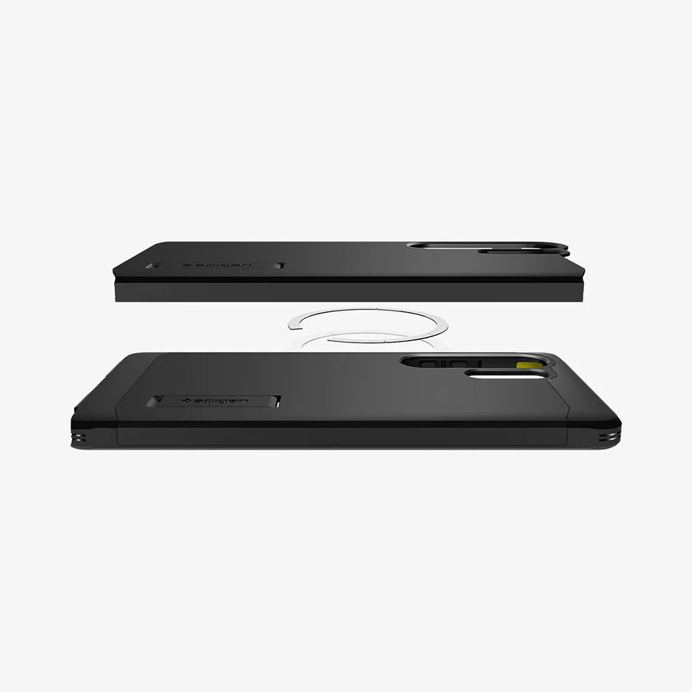 MagSafe-kotelo Samsung Galaxy S25 Ultra S938:lle, Spigen, Tough Armor, Musta ACS08964