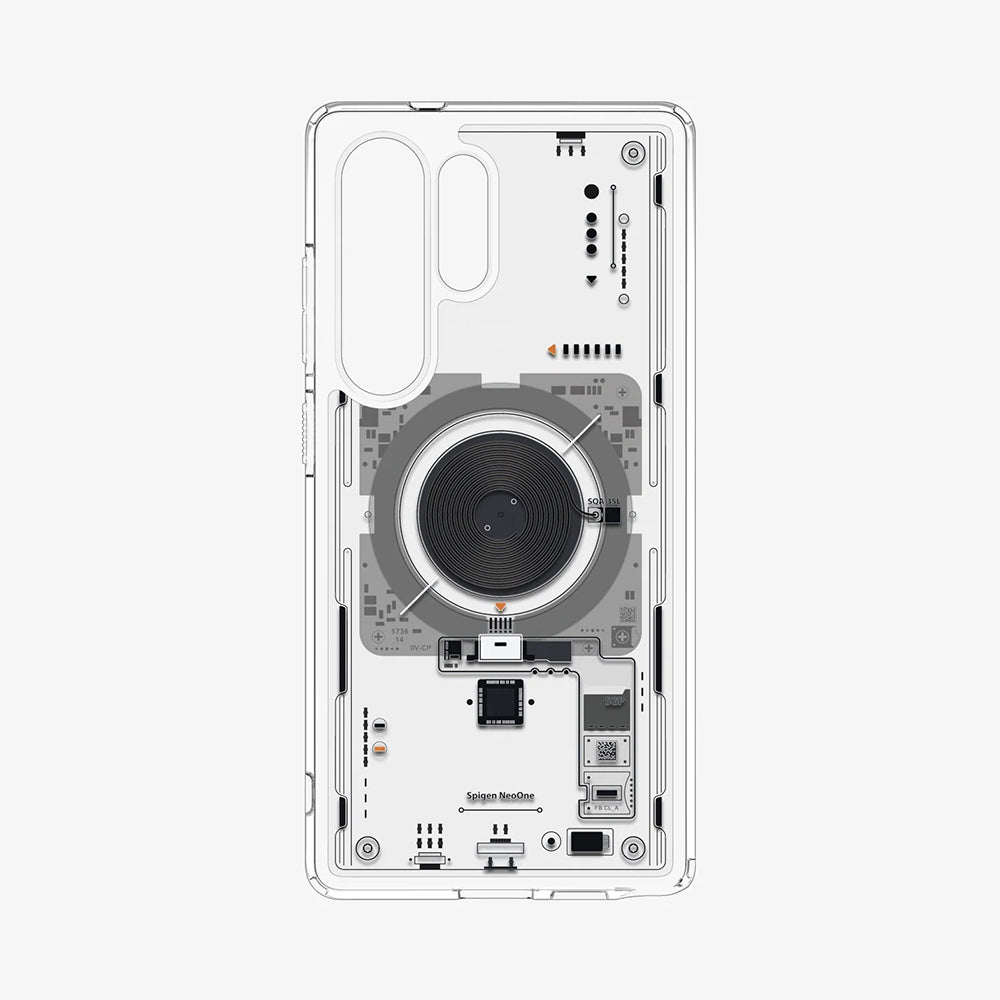 MagSafe-kotelo Samsung Galaxy S25 Ultra S938:lle, Spigen, Ultra Hybrid Neo One, Läpinäkyvä