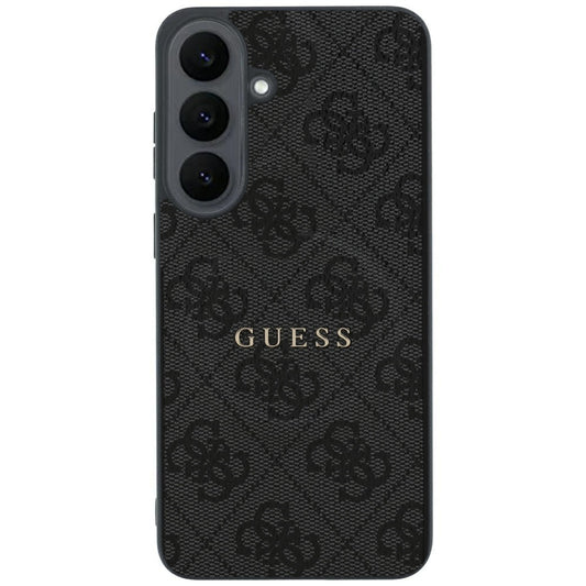 MagSafe-kuori Samsung Galaxy S26 FE S741 -puhelimelle, Guess, 4G Embossed Ring Classic Logo, musta