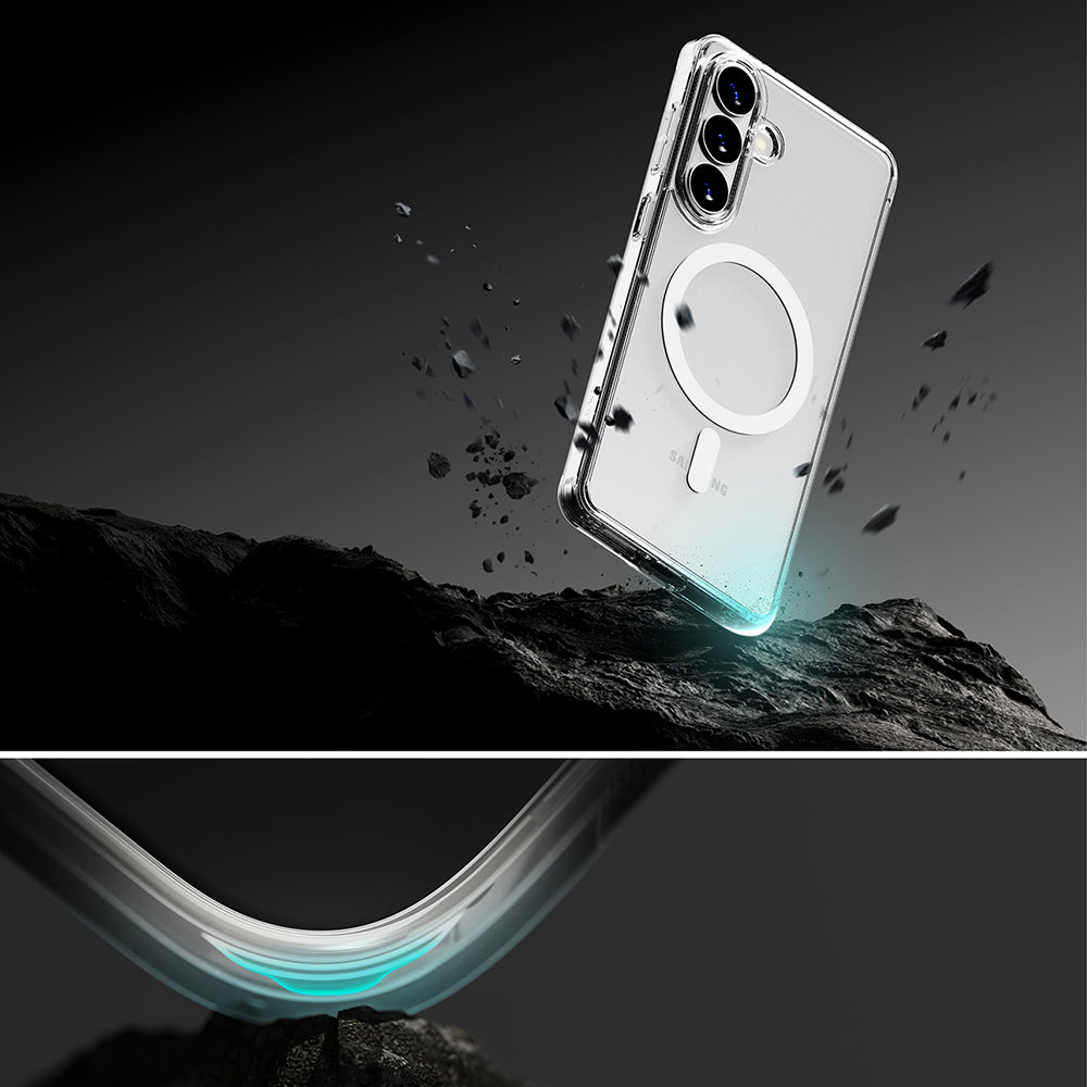 MagSafe-kotelo Samsung Galaxy S26 Plus -puhelimelle, Ringke, Fusion, Matta Läpinäkyvä