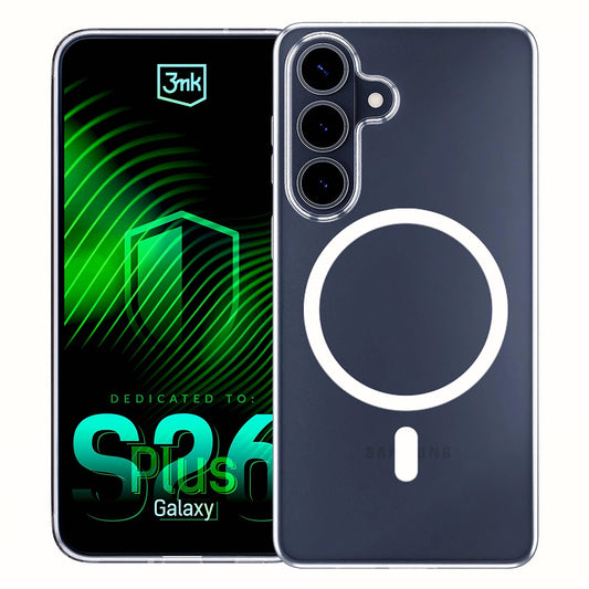 MagSafe-kotelo Samsung Galaxy S26 Plus S947:lle, 3MK, Clear MagCase, Läpinäkyvä