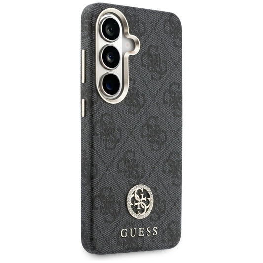 MagSafe-kuori Samsung Galaxy S26 Plus S947:lle, Guess, 4G Rhinestone Round Logo, Musta