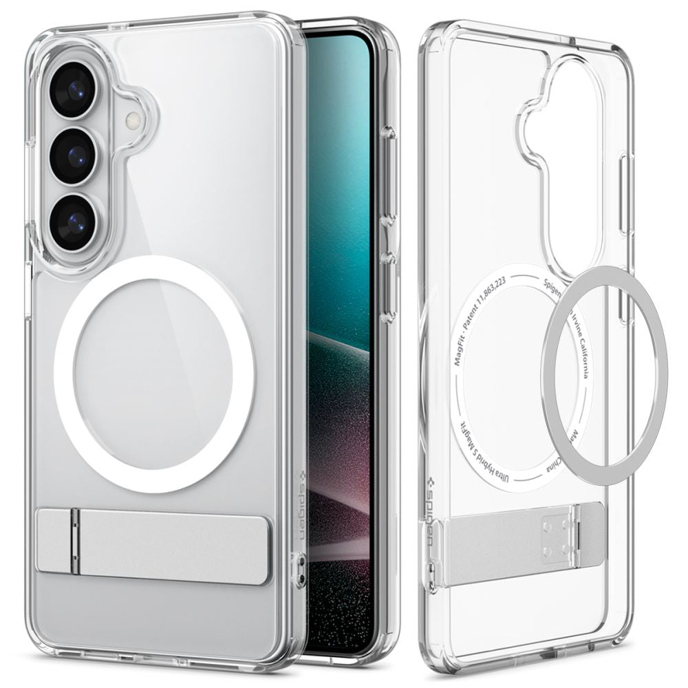 MagSafe-kotelo Samsung Galaxy S26 Plus S947:lle, Spigen, Ultra Hybrid S, Läpinäkyvä Valkoinen ACS11050