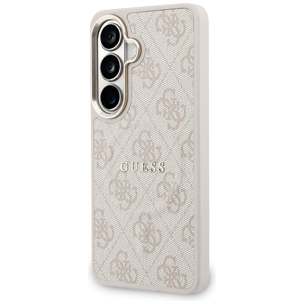 MagSafe Case for Samsung Galaxy S26 S942, Guess, 4G Embossed Ring, Pink