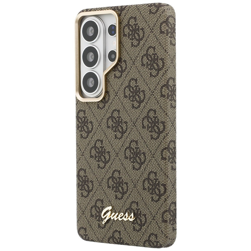 MagSafe-kotelo Samsung Galaxy S26 S942:lle, Guess, 4G Script Logo, Ruskea