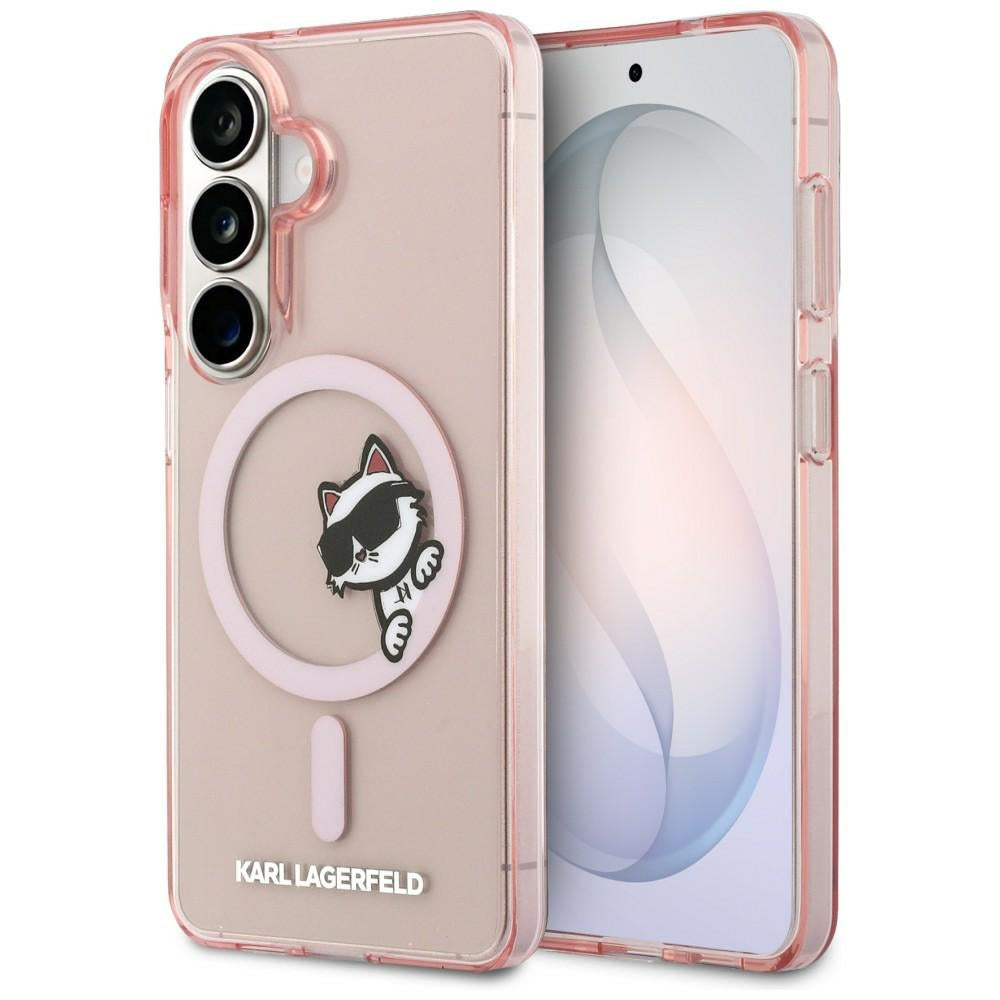MagSafe-kotelo Samsung Galaxy S26 S942:lle, Karl Lagerfeld, IML Choupette Peekaboo -logo, Pinkki
