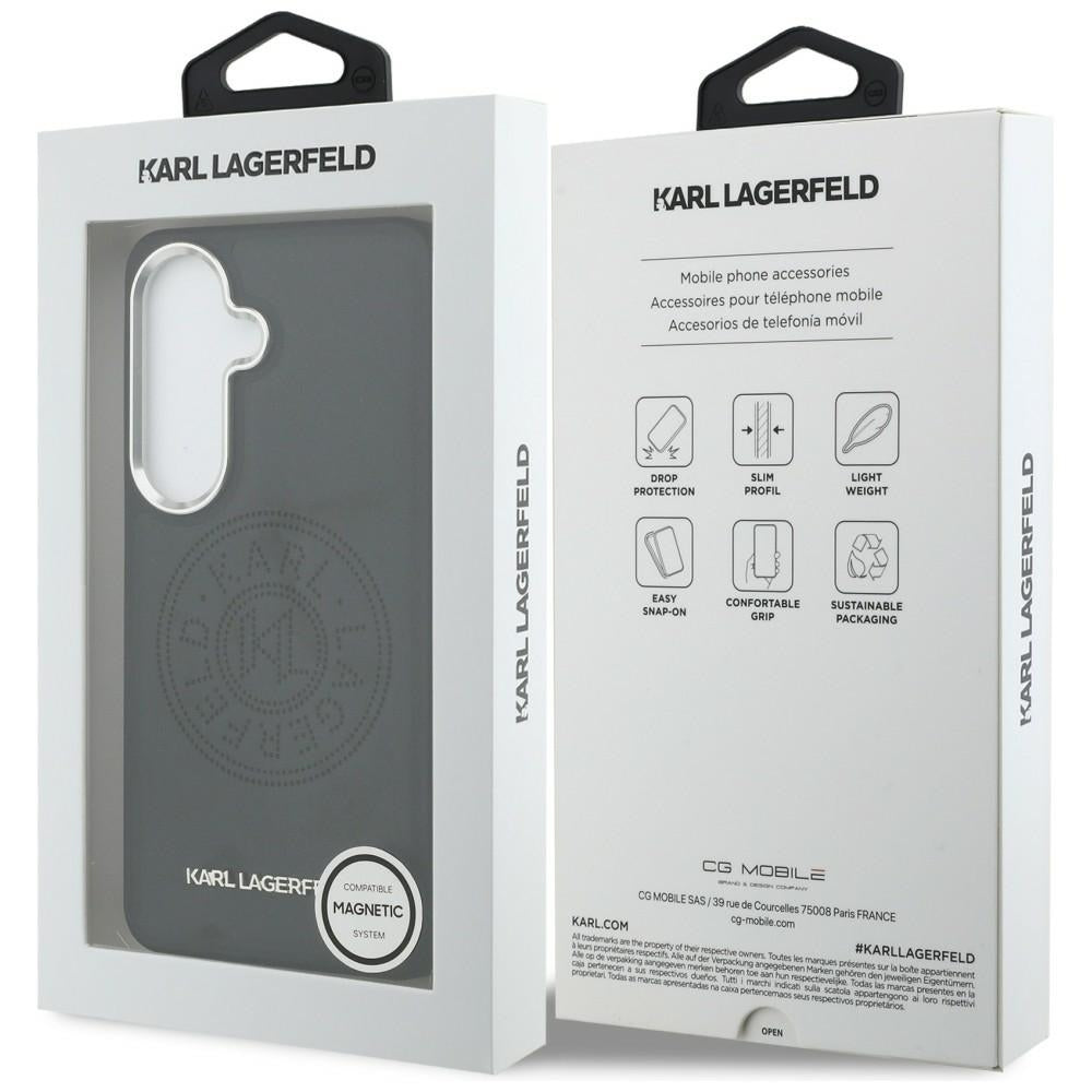 MagSafe-kotelo Samsung Galaxy S26 S942:lle, Karl Lagerfeld, Karl Round Point Logo, Musta