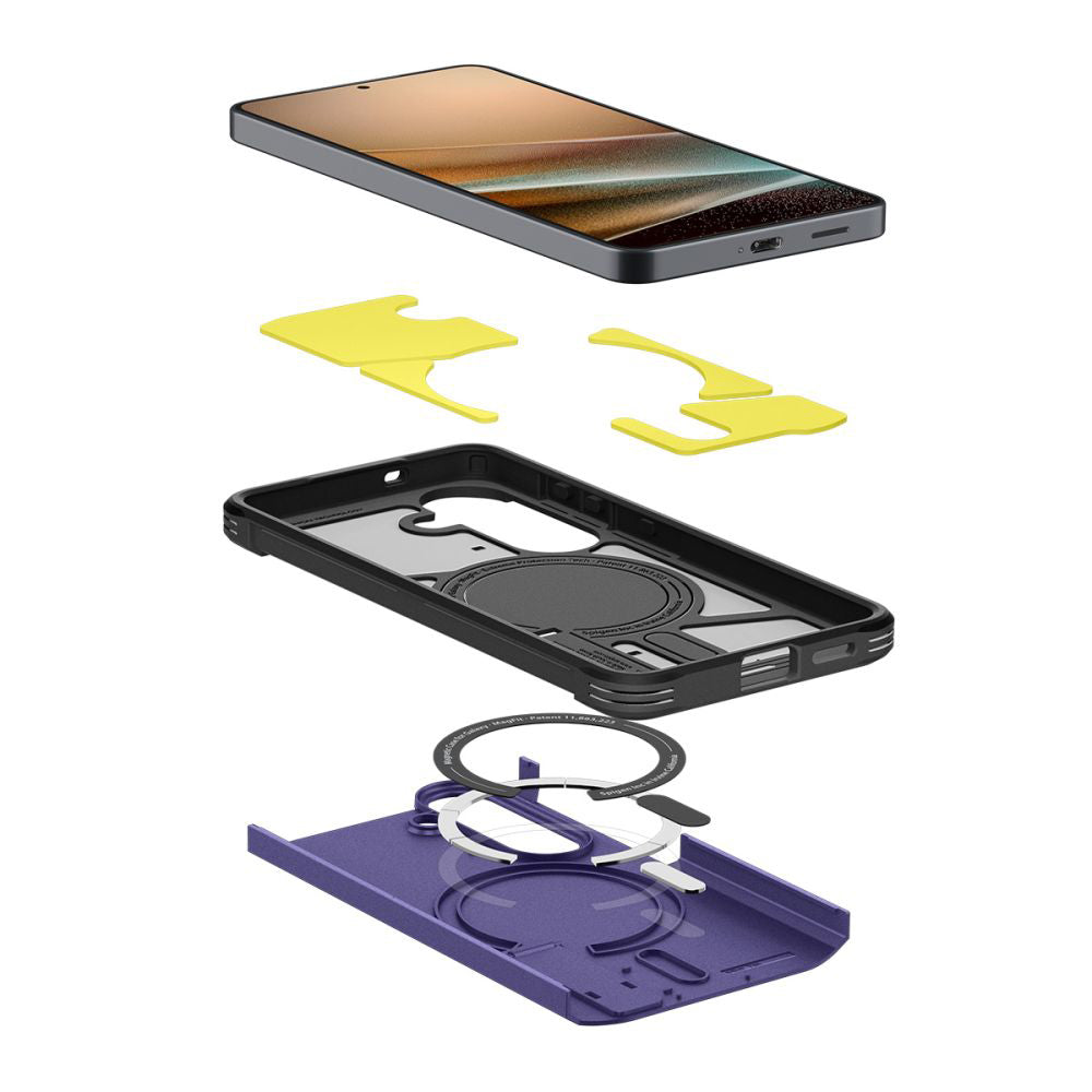 MagSafe Case for Samsung Galaxy S26 S942, Spigen, Tough Armor, Purple ACS11221