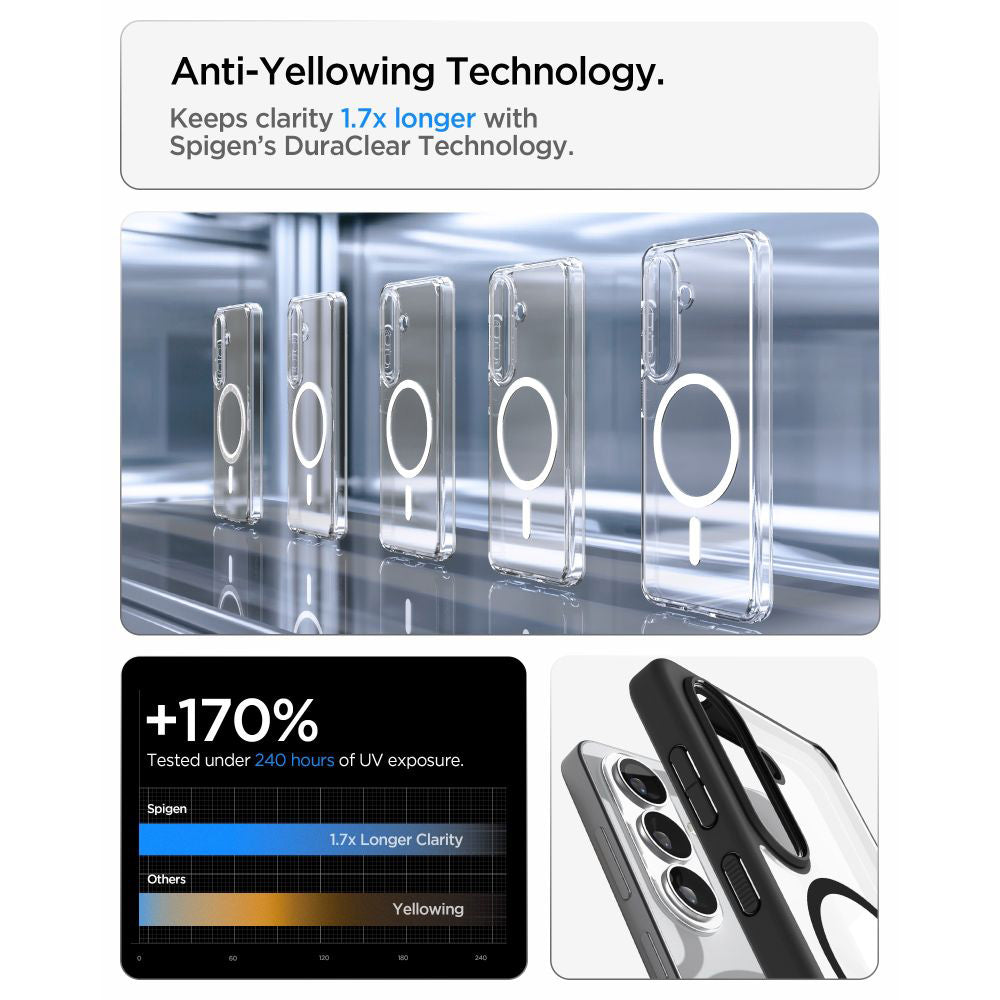 MagSafe-kotelo Samsung Galaxy S26 S942:lle, Spigen, Ultra Hybrid, Mattamusta ACS10735