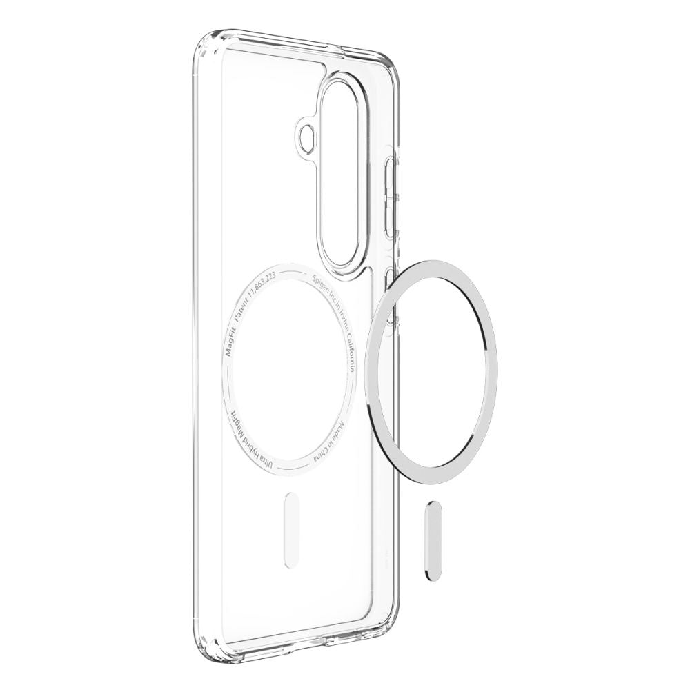 MagSafe-kotelo Samsung Galaxy S26 S942:lle, Spigen, Ultra Hybrid, Läpinäkyvä Valkoinen ACS10734