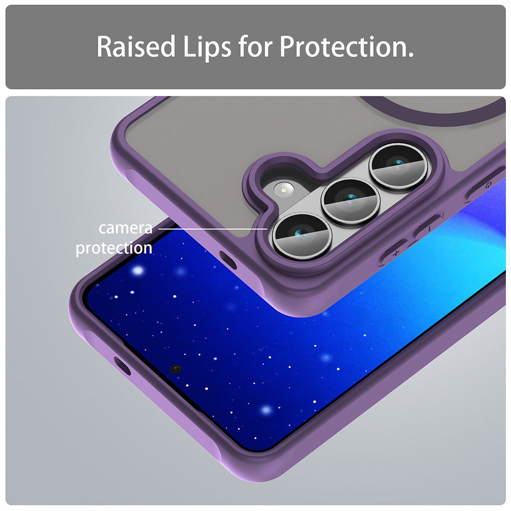 MagSafe-kotelo Samsung Galaxy S26 S942:lle, Techsuit, HaloFrost II, Violetti