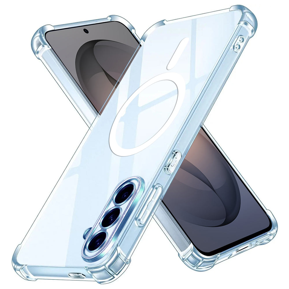 MagSafe-kotelo Samsung Galaxy S26 S942:lle, Techsuit, Iskunkestävä, Läpinäkyvä