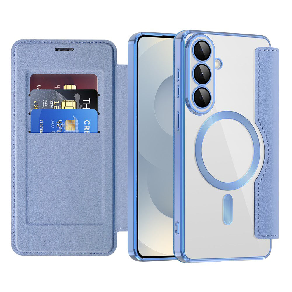 MagSafe-kotelo Samsung Galaxy S26:lle, Techsuit, SmartMag Book, Sininen