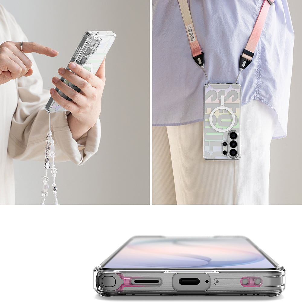 MagSafe-kotelo Samsung Galaxy S26 Ultra S948:lle, Ringke, Fusion Seoul, Läpinäkyvä