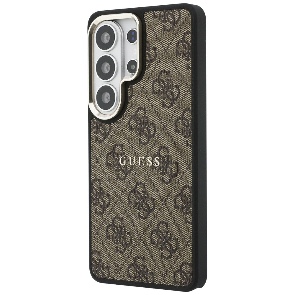 MagSafe-kotelo Samsung Galaxy S26 Ultra S948:lle, Guess, 4G Embossed Ring, Ruskea