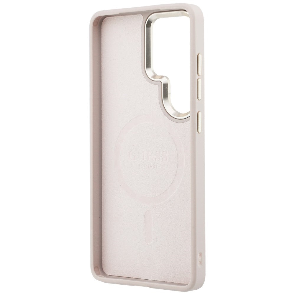 MagSafe-kotelo Samsung Galaxy S26 Ultra S948:lle, Guess, 4G Embossed Ring, Pinkki