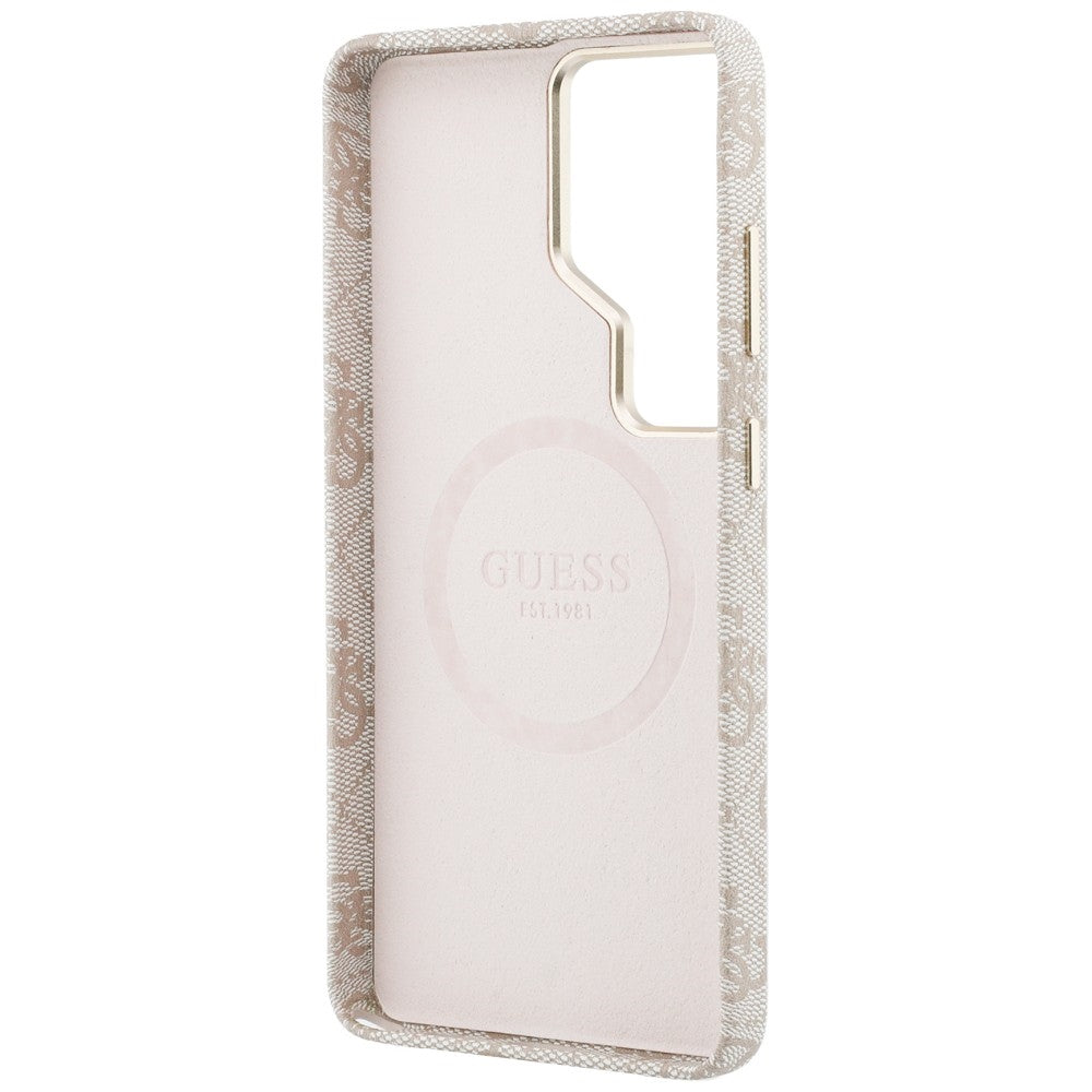 MagSafe-kotelo Samsung Galaxy S26 Ultra S948:lle, Guess, 4G Script Logo, Pinkki