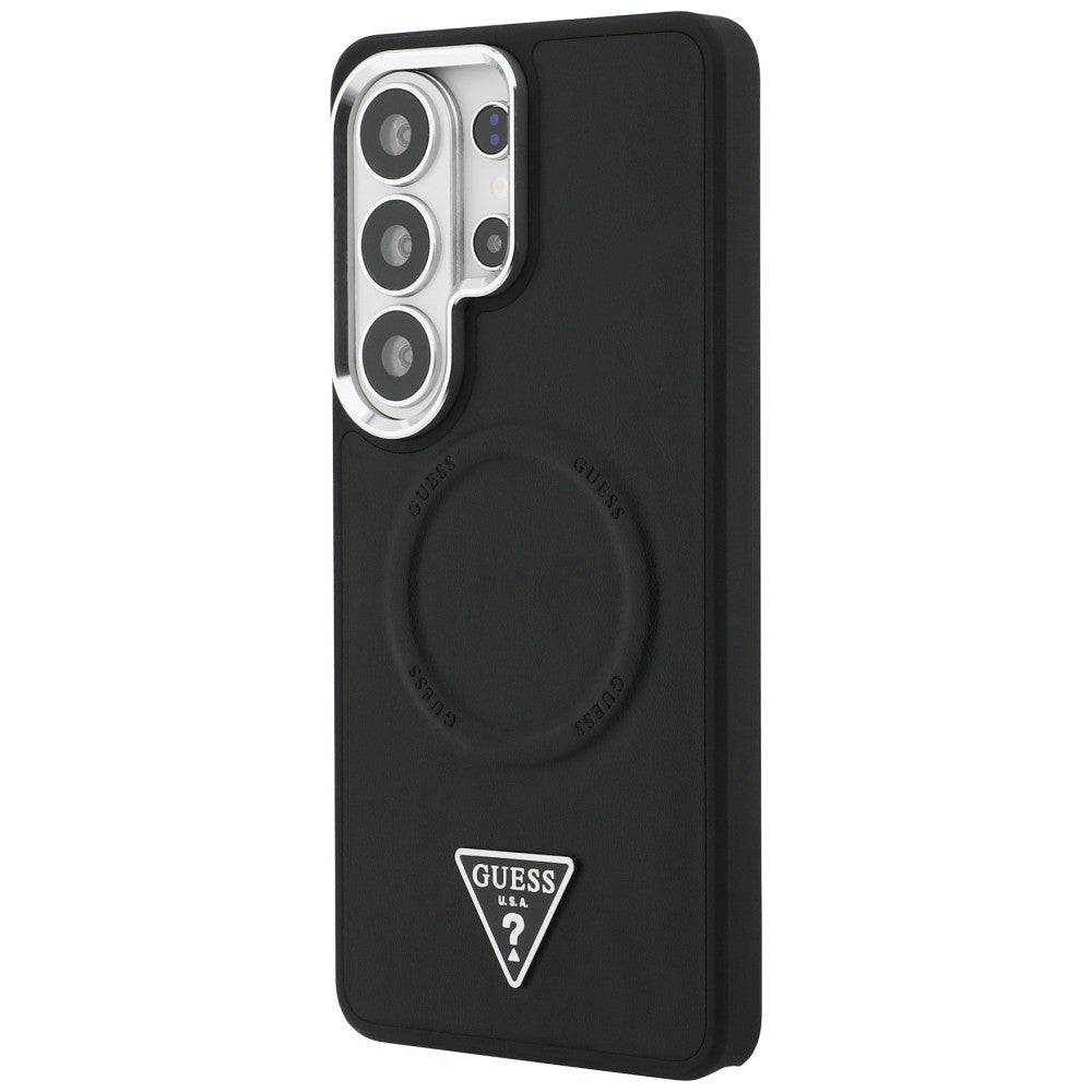 MagSafe-kotelo Samsung Galaxy S26 Ultra S948:lle, Guess, Embossed Ring Triangle Logo, Musta