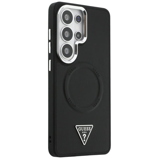 MagSafe-kotelo Samsung Galaxy S26 Ultra S948:lle, Guess, Embossed Ring Triangle Logo, Musta