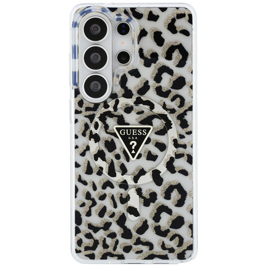 MagSafe-kotelo Samsung Galaxy S26 Ultra S948:lle, Guess, IML Leopard -kuosi, Musta
