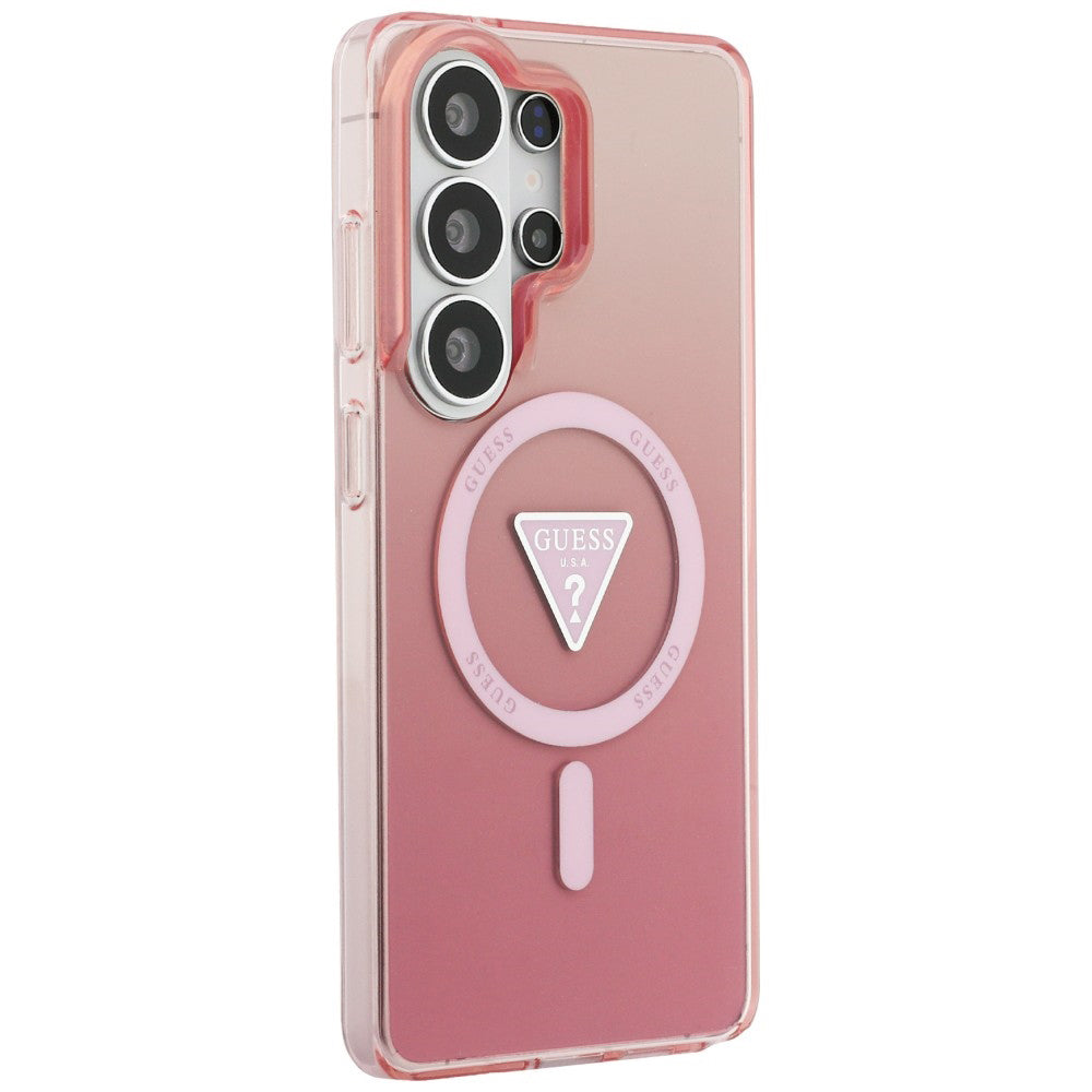 MagSafe-kotelo Samsung Galaxy S26 Ultra S948:lle, Guess, IML Gradient Triangle -logo, Pinkki