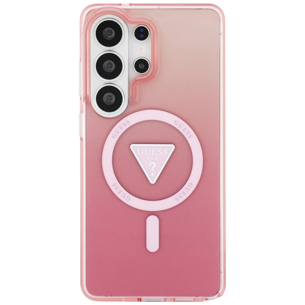MagSafe-kotelo Samsung Galaxy S26 Ultra S948:lle, Guess, IML Gradient Triangle -logo, Pinkki