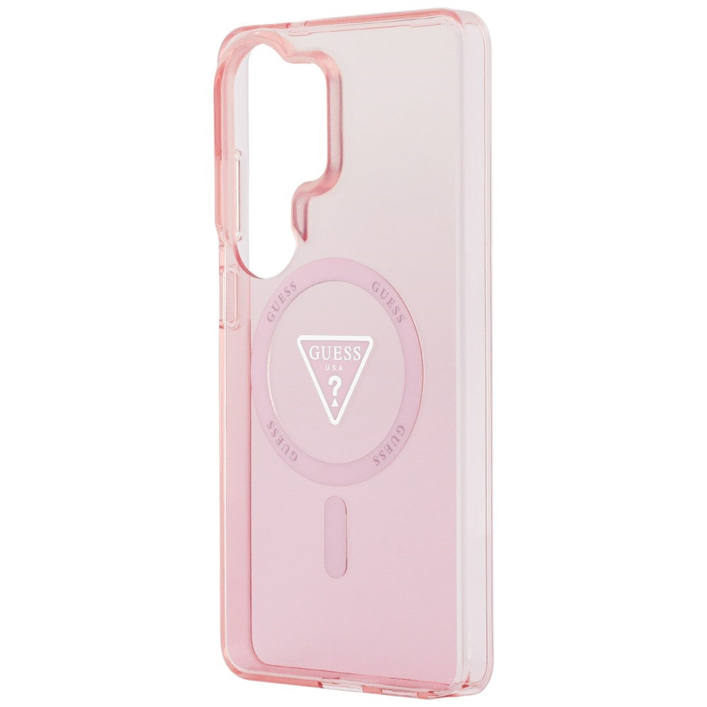 MagSafe-kotelo Samsung Galaxy S26 Ultra S948:lle, Guess, IML Gradient Triangle -logo, Pinkki