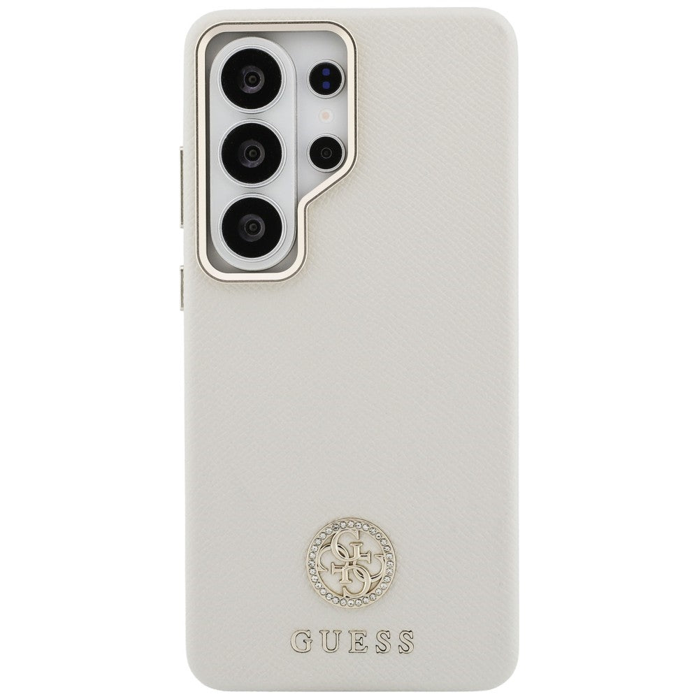 MagSafe-kotelo Samsung Galaxy S26 Ultra S948:lle, Guess, Rhinestone Round Logo, Beige