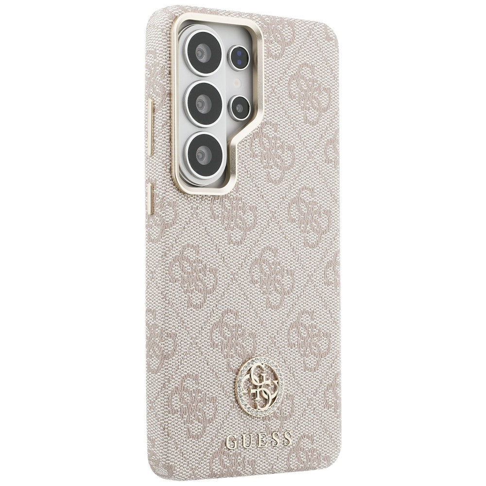 MagSafe-kotelo Samsung Galaxy S26 Ultra S948:lle, Guess, Rhinestone Round Logo, Pinkki