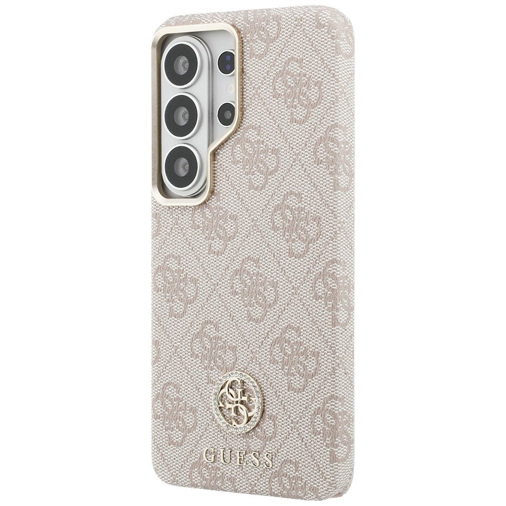 MagSafe-kotelo Samsung Galaxy S26 Ultra S948:lle, Guess, Rhinestone Round Logo, Pinkki