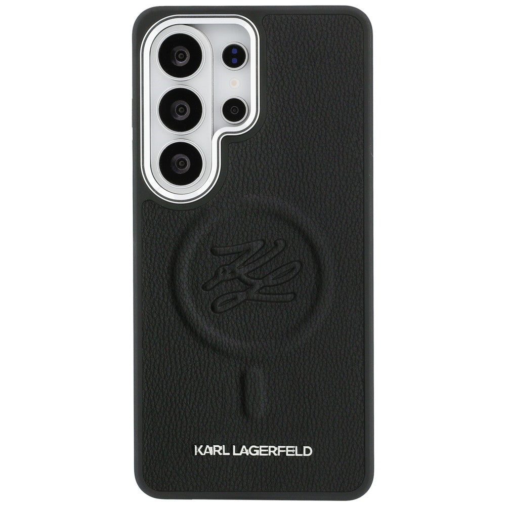 MagSafe-kotelo Samsung Galaxy S26 Ultra S948:lle, Karl Lagerfeld, Initial Logo Debossed, Musta