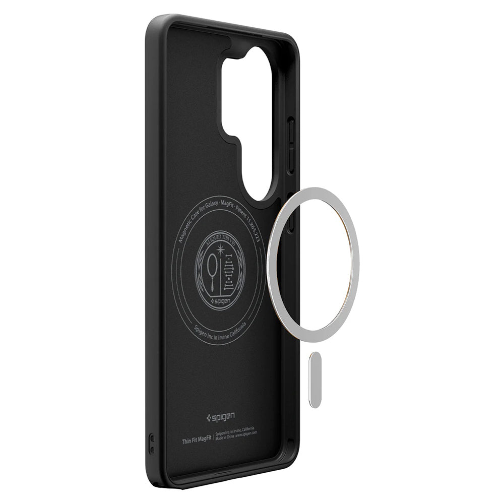MagSafe-kuori Samsung Galaxy S26 Ultra S948:lle, Spigen, Thin Fit, Musta ACS11394