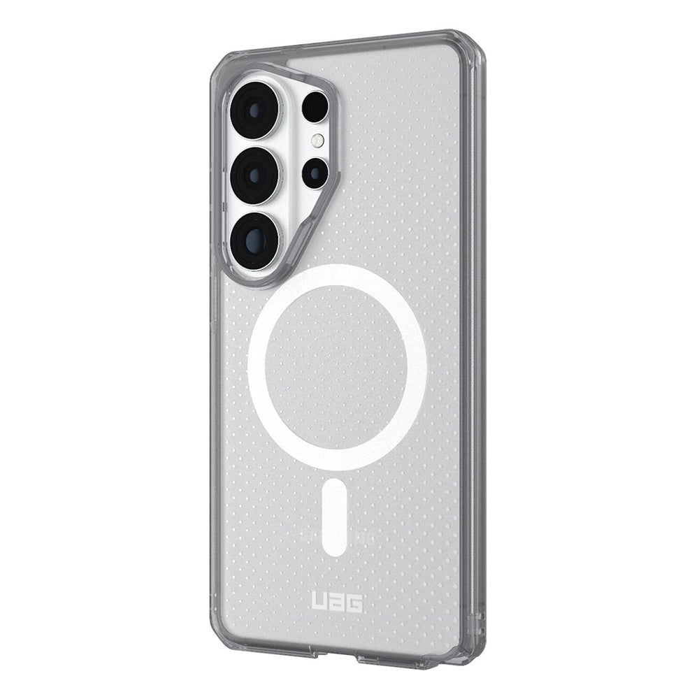 MagSafe-kuori Samsung Galaxy S26 Ultra S948:lle, Urban Armor Gear, Dot, Harmaa läpinäkyvä