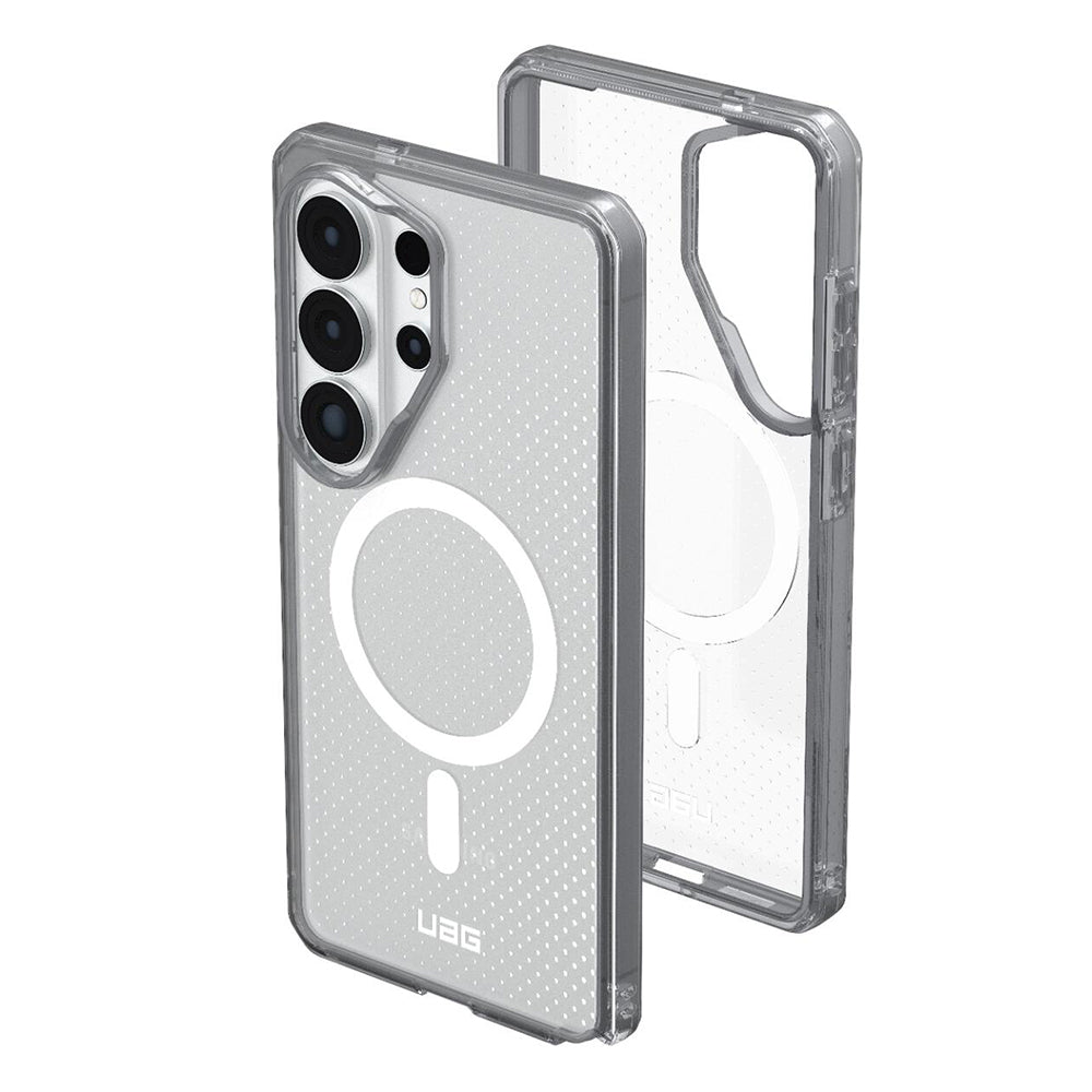 MagSafe-kuori Samsung Galaxy S26 Ultra S948:lle, Urban Armor Gear, Dot, Harmaa läpinäkyvä