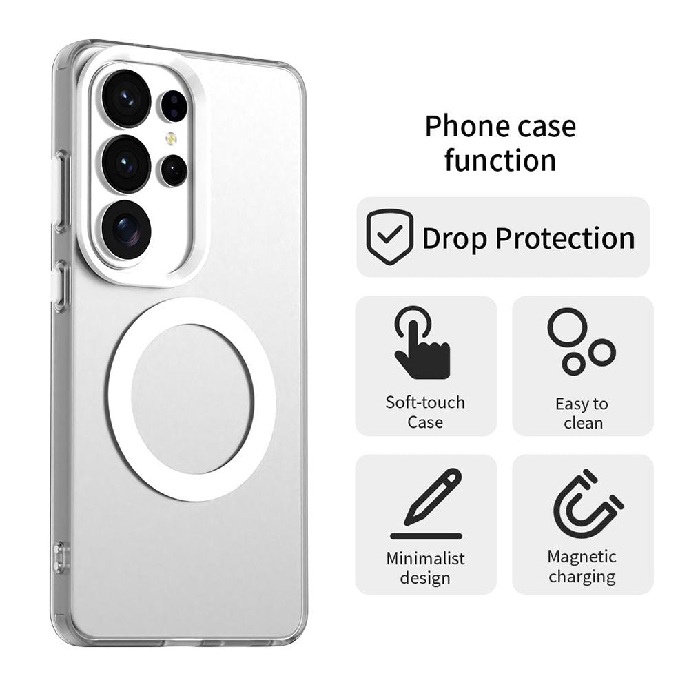 MagSafe-kuori Samsung Galaxy S26 Ultra S948:lle, Techsuit, CandyCase, Valkoinen