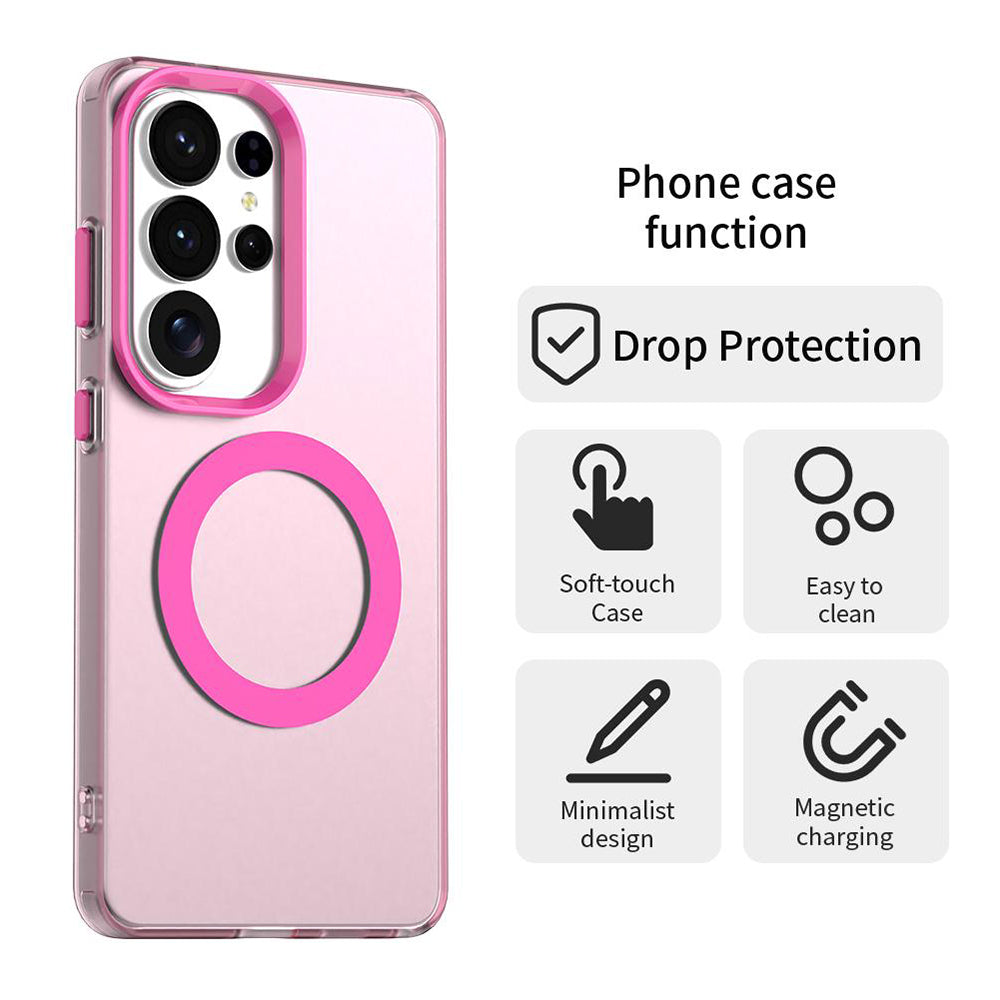 MagSafe-kotelo Samsung Galaxy S26 Ultra S948:lle, Techsuit, CandyCase, Pinkki