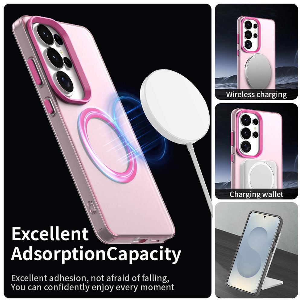 MagSafe-kotelo Samsung Galaxy S26 Ultra S948:lle, Techsuit, CandyCase, Pinkki
