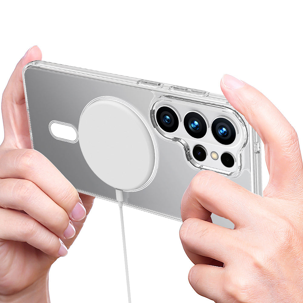 MagSafe-kotelo Samsung Galaxy S26 Ultra S948:lle, Techsuit, Pro, Läpinäkyvä