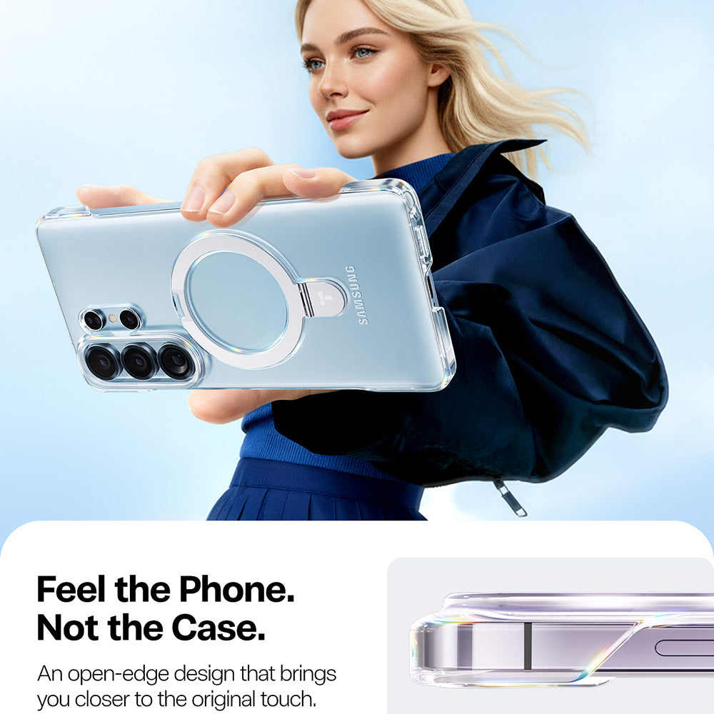 MagSafe-kotelo Samsung Galaxy S26 Ultra S948:lle, Torras, Ostand Slim, Läpinäkyvä