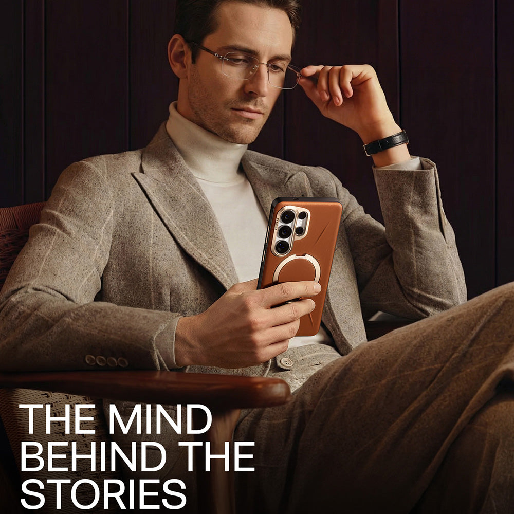 MagSafe-kuori Samsung Galaxy S26 Ultra S948:lle, Torras, QPRO-nahka, ruskea
