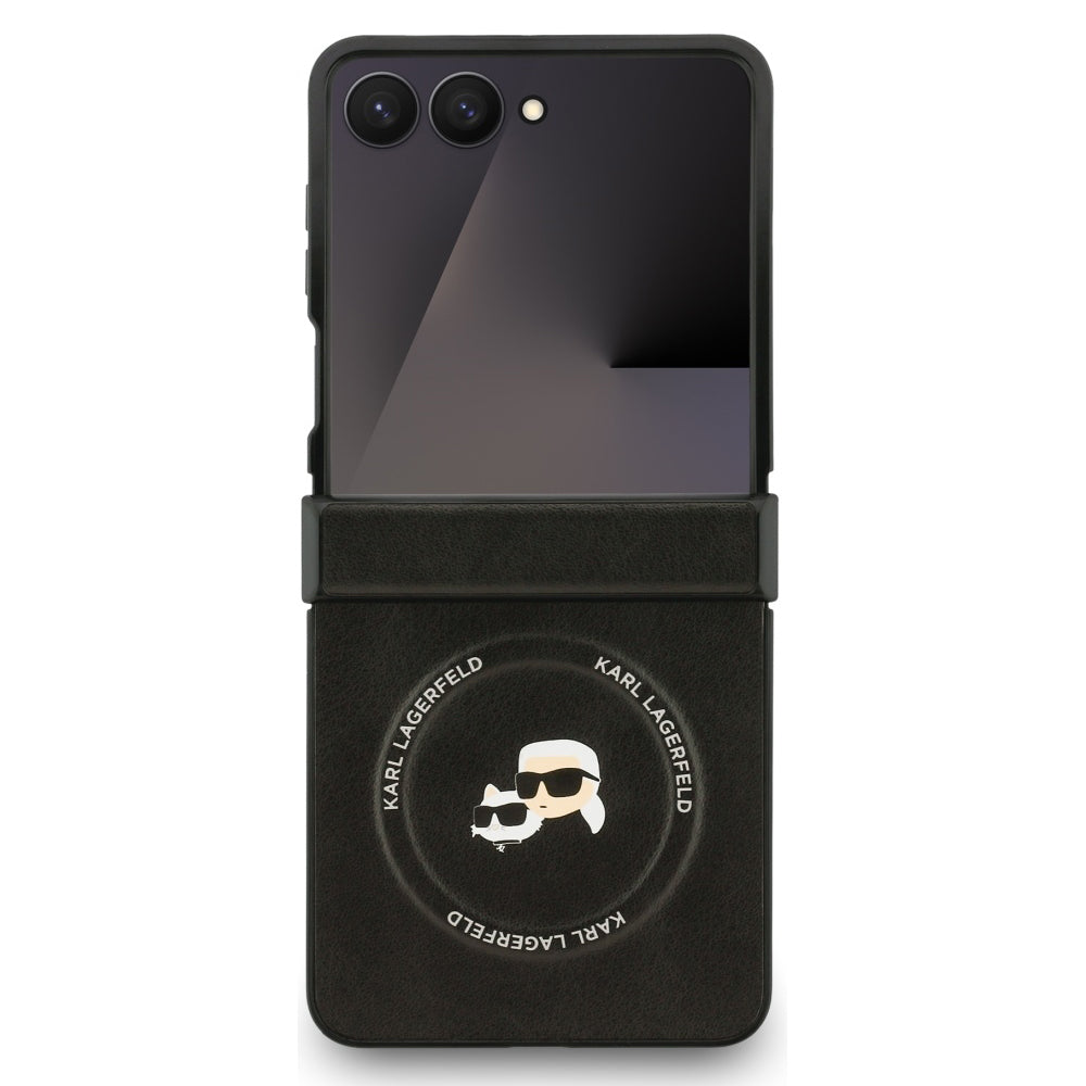MagSafe-kotelo Samsung Galaxy Z Flip7 F766:lle, Karl Lagerfeld, Karl & Choupette Pins, Musta