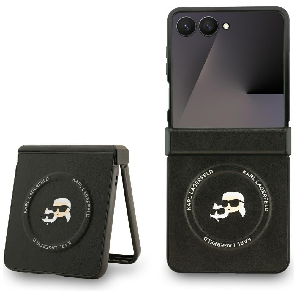 MagSafe-kotelo Samsung Galaxy Z Flip7 F766:lle, Karl Lagerfeld, Karl & Choupette Pins, Musta
